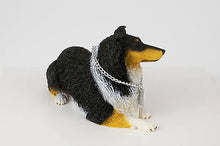 Load image into Gallery viewer, Tri-color Collie Pet Funeral Cremation Urn Avail in 3 Different Colors &amp; 4 Sizes
