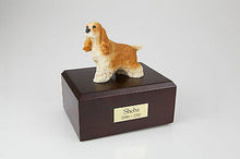 Load image into Gallery viewer, Tan Cocker Spaniel Pet Funeral Cremation Urn Avail in 3 Diff Colors &amp; 4 Sizes
