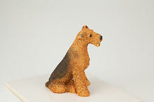 Load image into Gallery viewer, Airedale Terrier Pet Funeral Cremation Urn Avail in 3 Different Colors &amp; 4 Sizes
