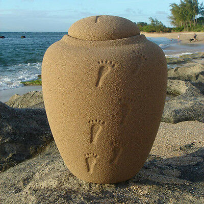 Mini Biodegradable Oceane Sand and Gelatin Funeral Cremation Urn, Eco-friendly