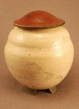 Load image into Gallery viewer, RAKU Unique Ceramic Companion Small/ Keepsake Funeral Cremation Urn #I004
