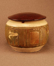 Load image into Gallery viewer, RAKU Unique Ceramic Pet Funeral Cremation Urn #P008

