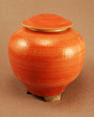 RAKU Unique Ceramic Companion Small/ Keepsake Funeral Cremation Urn #I003
