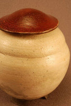 Load image into Gallery viewer, RAKU Unique Ceramic Companion Small/ Keepsake Funeral Cremation Urn #I004
