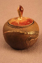 Load image into Gallery viewer, RAKU Unique Ceramic Companion Small/ Keepsake Funeral Cremation Urn #I009
