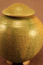 Load image into Gallery viewer, RAKU Unique Ceramic Companion Small/ Keepsake Funeral Cremation Urn #I002
