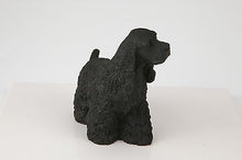 Load image into Gallery viewer, Black Cocker Spaniel Pet Funeral Cremation Urn Avail in 3 Diff Colors &amp; 4 Sizes
