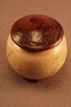 Load image into Gallery viewer, RAKU Unique Ceramic Companion Small/ Keepsake Funeral Cremation Urn #I0010
