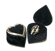 Load image into Gallery viewer, Keepsake 3 Cubic Ins Brass Funeral Cremation Urn for Ashes w/Velvet Heart Box
