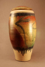 Load image into Gallery viewer, RAKU Unique Ceramic Individual Adult Funeral Cremation Urn #A0023
