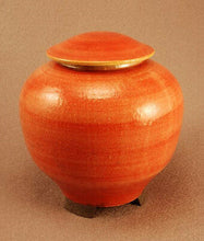 Load image into Gallery viewer, RAKU Unique Ceramic Companion Small/ Keepsake Funeral Cremation Urn #I003
