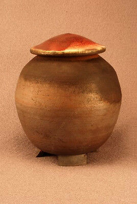 RAKU Unique Ceramic Pet Funeral Cremation Urn #P0012