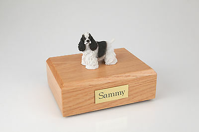 Cocker Spaniel Pet Funeral Cremation Urn Avail in 3 Different Colors & 4 Sizes