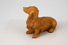 Load image into Gallery viewer, Brown Dachshund Pet Funeral Cremation Urn Avail in 3 Different Colors &amp; 4 Sizes
