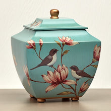 Load image into Gallery viewer, Magnolia Lovebirds Resin Adult 200 Cubic Inch Funeral Cremation Urn for Ashes
