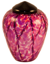Load image into Gallery viewer, 100 Cubic Inch Florence Rose Funeral Glass Cremation Urn for Ashes
