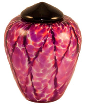 Load image into Gallery viewer, 100 Cubic Inch Florence Rose Funeral Glass Cremation Urn for Ashes
