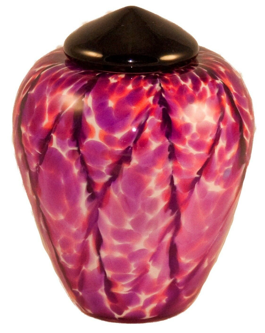 100 Cubic Inch Florence Rose Funeral Glass Cremation Urn for Ashes