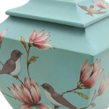 Load image into Gallery viewer, Magnolia Lovebirds Resin Adult 200 Cubic Inch Funeral Cremation Urn for Ashes
