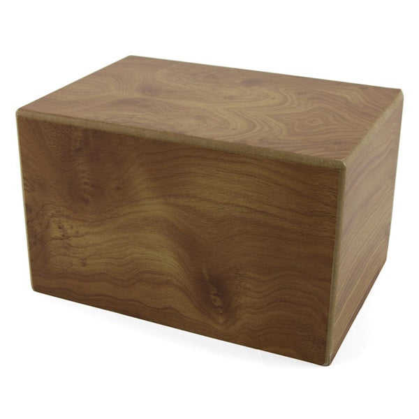 Natural Box Adult Funeral Cremation Urn for Ashes, 200 Cubic Inches