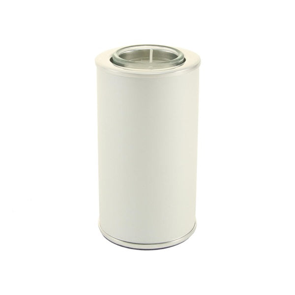 Small/Keepsake Aluminum White Memory Light Cremation Urn, 20 cubic inches