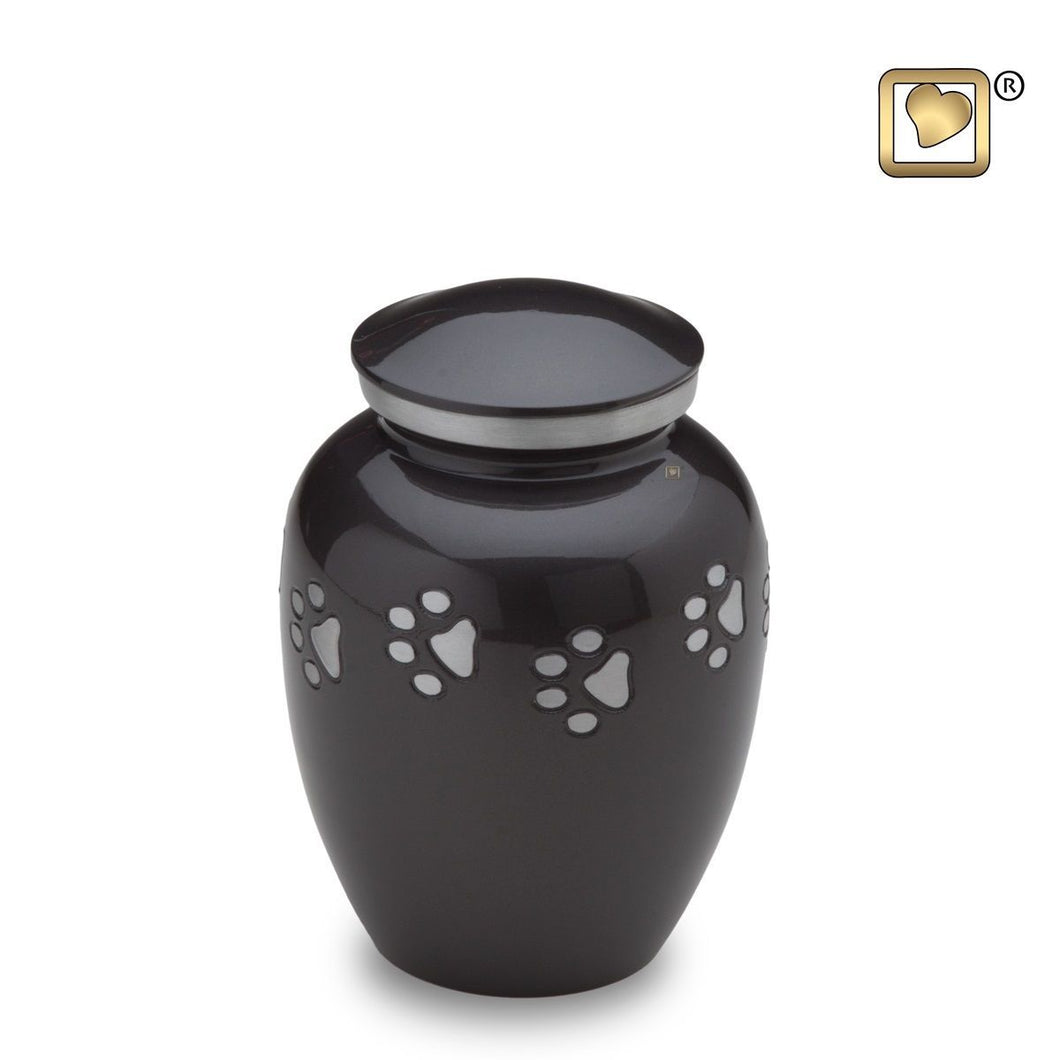 Midnight Classic Small Pet Funeral Cremation Urn, 40 Cubic Inches