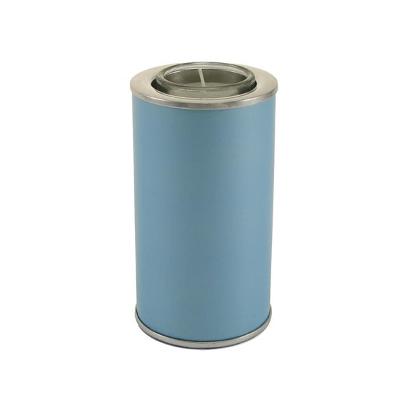 Small/Keepsake Aluminum Light Blue Memory Light Cremation Urn, 20 cubic inches