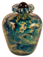 Load image into Gallery viewer, Small/Keepsake 3 Cubic Inch Rome Nuvole Funeral Glass Cremation Urn for Ashes

