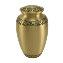 Load image into Gallery viewer, New, Solid Brass Athena Bronze Large Funeral Cremation Urn, 190 Cubic Inches
