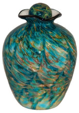 Load image into Gallery viewer, Large/Adult 220 Cubic Inch Rome Aegean Funeral Glass Cremation Urn for Ashes
