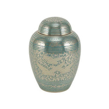 Load image into Gallery viewer, New,Solid Brass Going  Home Infant/Child/Pet Cremation Urn, 80 Cubic Inches
