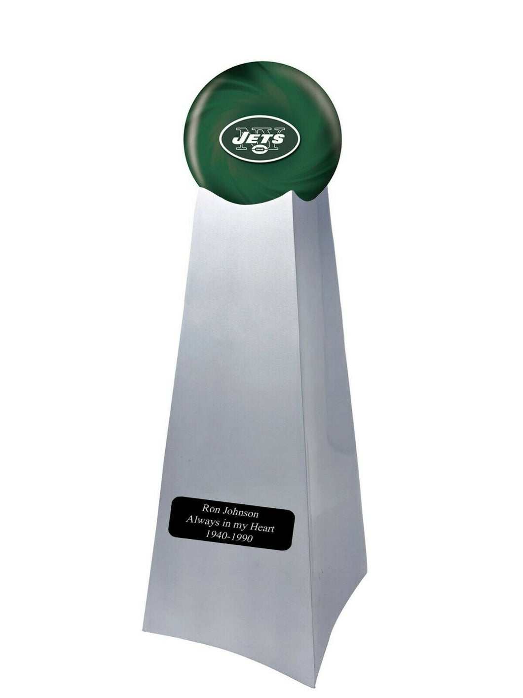 New York Jets Football Championship Trophy Large/Adult Cremation Urn 200 Cubic Inches