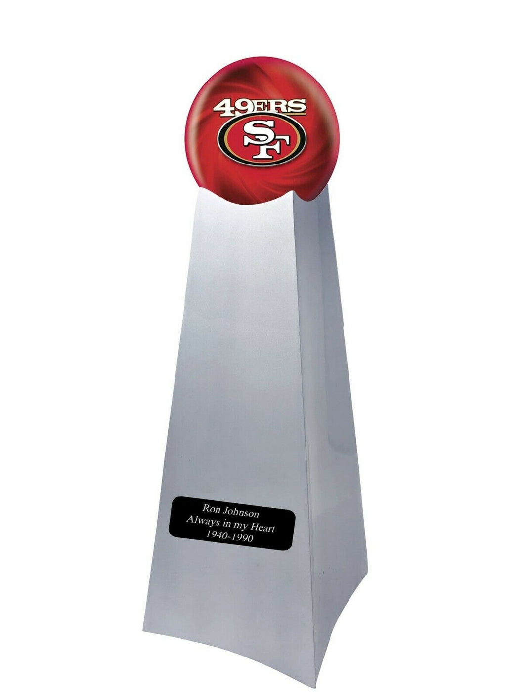 San Francisco 49ers Football Championship Trophy Large/Adult Cremation Urn 200 Cubic Inches