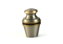 Load image into Gallery viewer, 6 Keepsake Set Brass Pewter Funeral Cremation Urns for Ashes,5 Cubic Inches each
