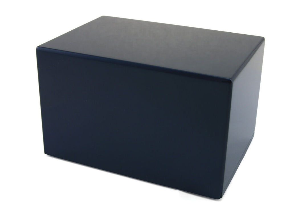 Somerset Blue Box Adult 200 Cubic Inch Funeral Cremation Urn for Ashes