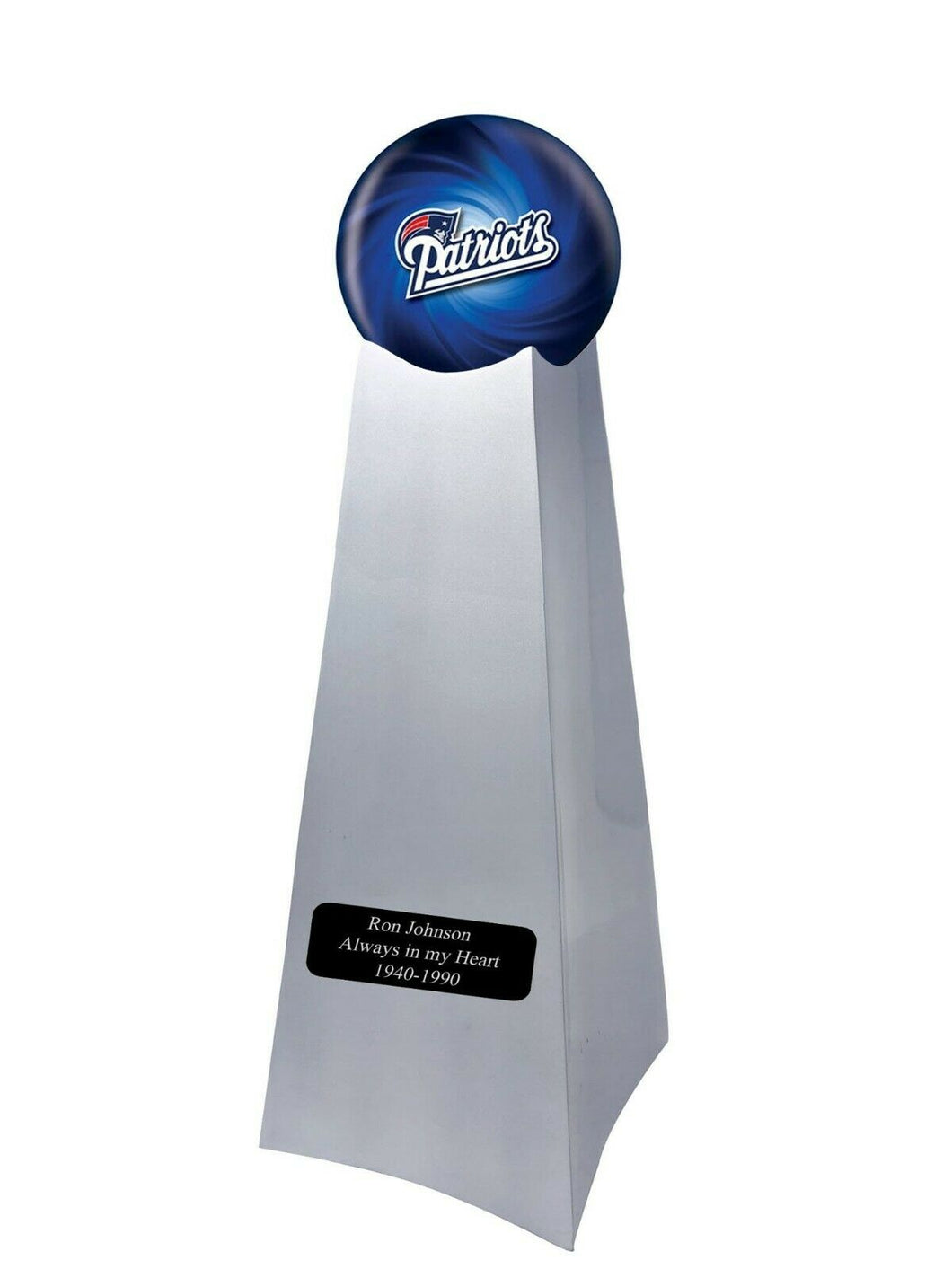 New England Patriots Football Championship Trophy Large/Adult Cremation Urn 200 Cubic Inches