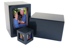 Load image into Gallery viewer, Somerset Blue Box Adult 200 Cubic Inch Funeral Cremation Urn for Ashes
