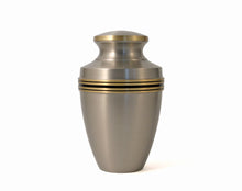 Load image into Gallery viewer, 6 Keepsake Set Brass Pewter Funeral Cremation Urns for Ashes,5 Cubic Inches each
