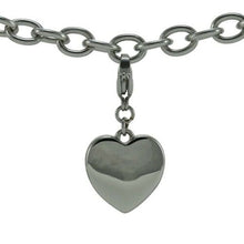 Load image into Gallery viewer, Stainless Steel Heart Charm for Pendant Funeral Cremation Jewelry For Ashes
