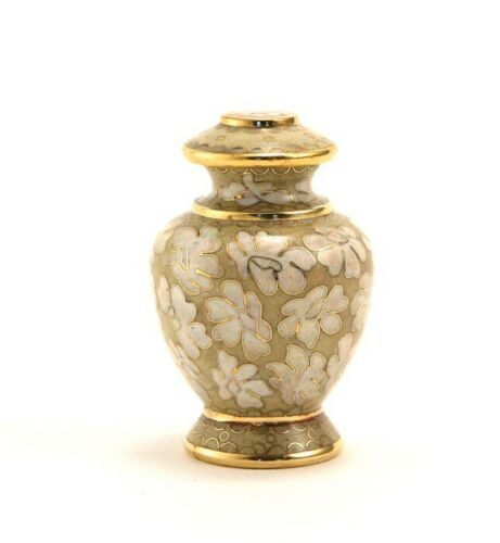 Cloisonne Keepsake Funeral Cremation Urn for Ashes, 5 Cubic Inches