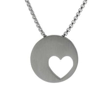 Load image into Gallery viewer, Stainless Steel Pewter Eternity Heart Pendant Funeral Cremation Jewelry
